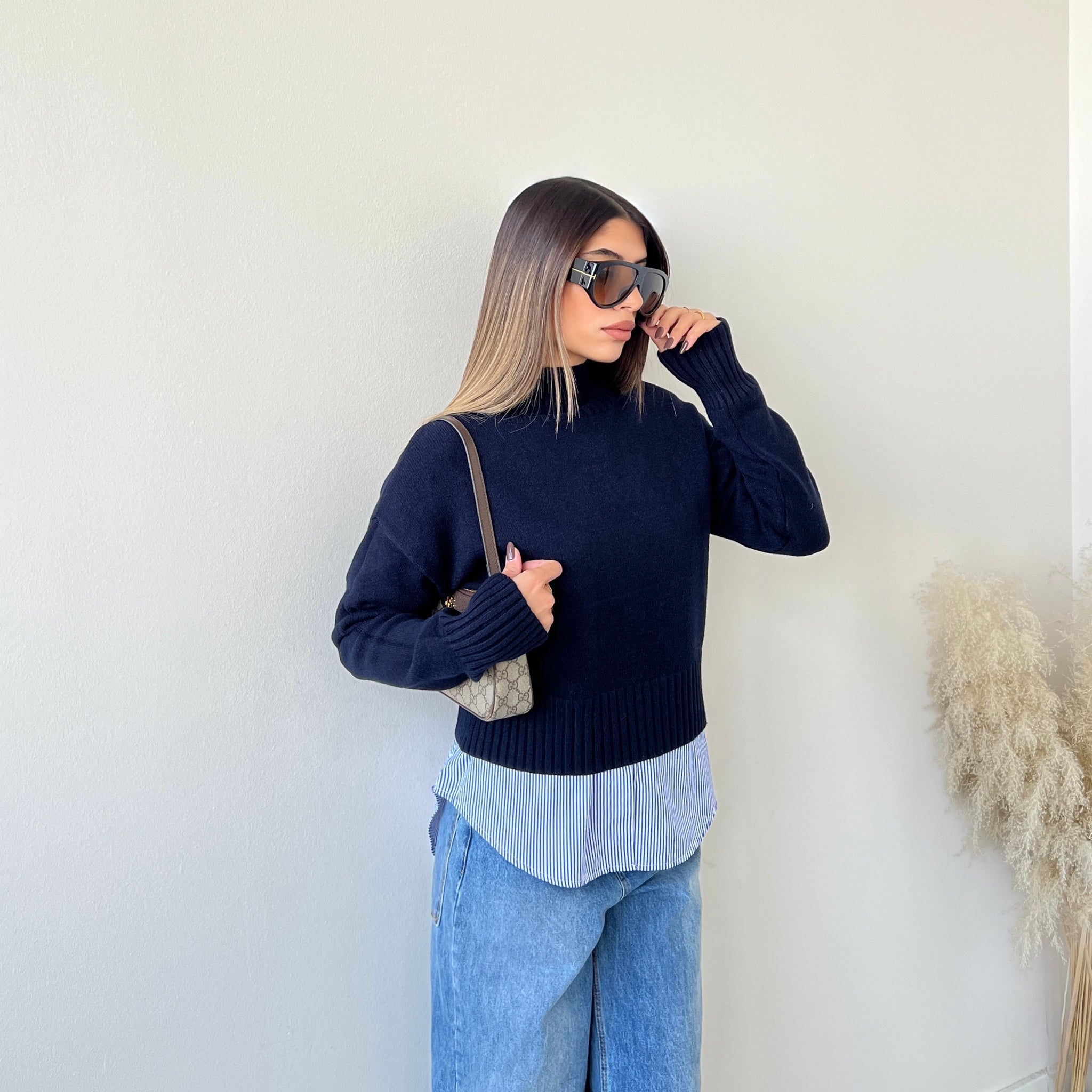 Pullover Daisy blu
