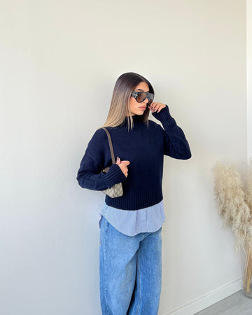 Pullover Daisy blu