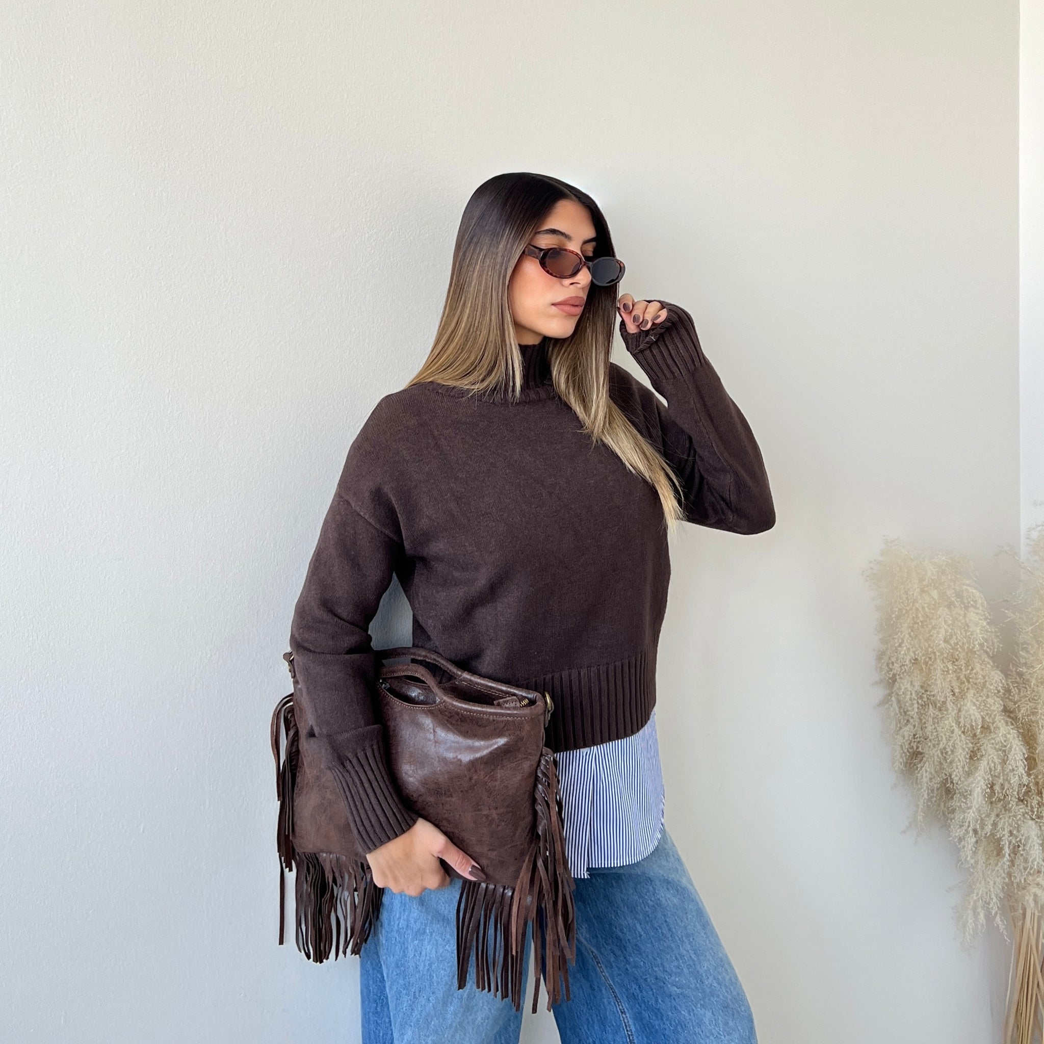 Pullover Daisy caffè