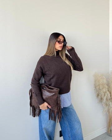 Pullover Daisy caffè