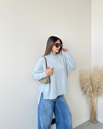Pullover Brigitte grigio ghiaccio