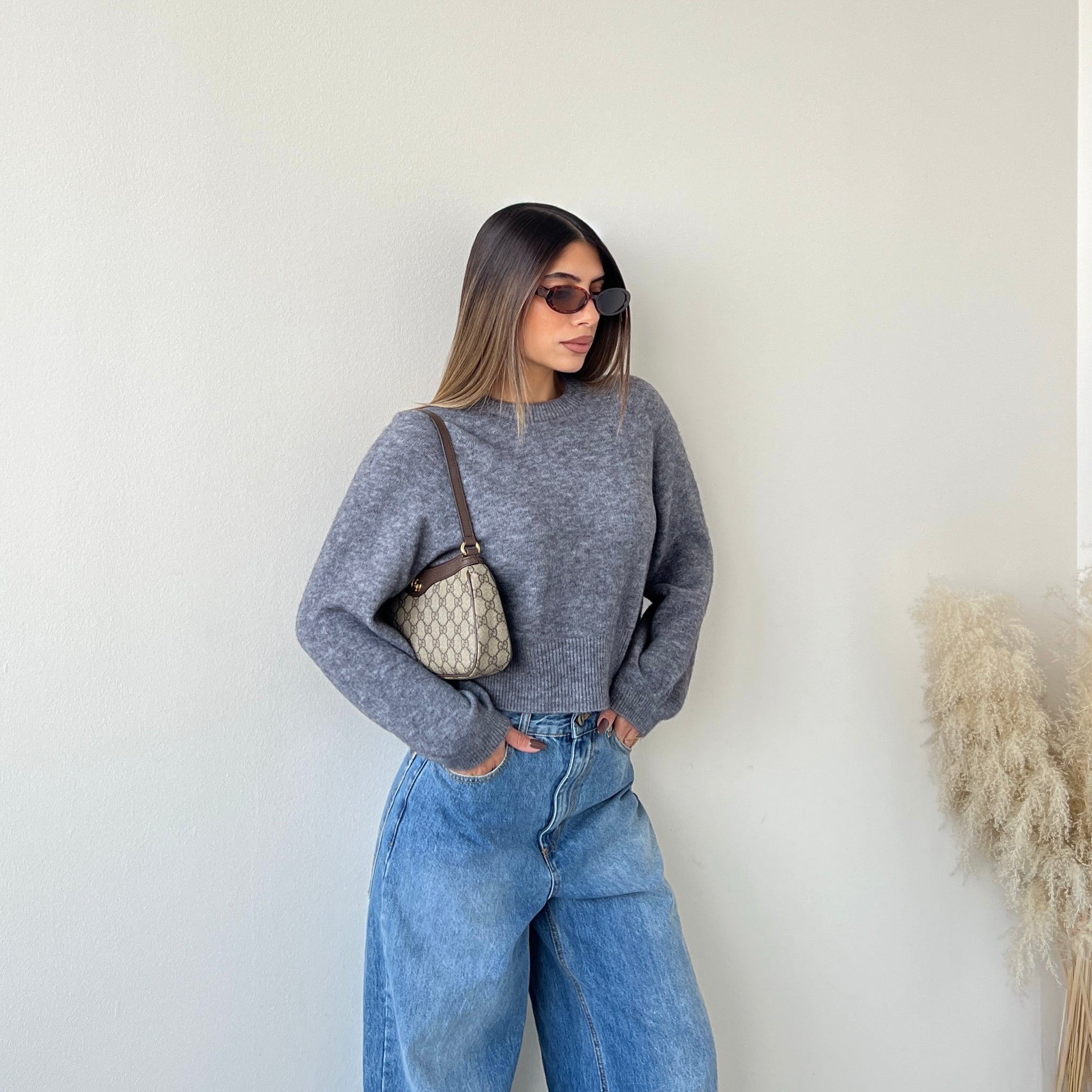 Pull extra morbido grey