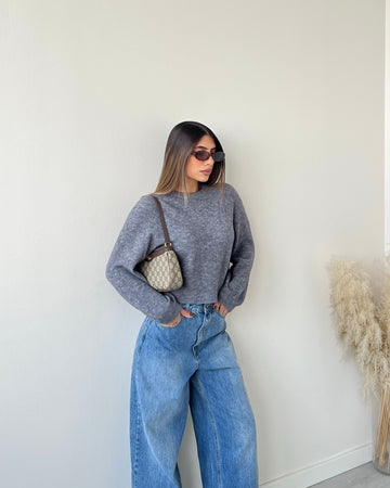Pull extra morbido grey