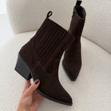 Camperos basso vera pelle scamosciata brown