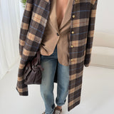 Capotto Je suis Iconic con piumino interno camel e brown