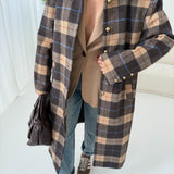 Capotto Je suis Iconic con piumino interno camel e brown