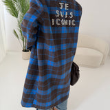 Capotto Je suis Iconic con piumino interno blu e brown