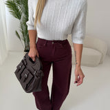 Jeans Baggy bordeaux