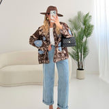 Kimono Suzani brown