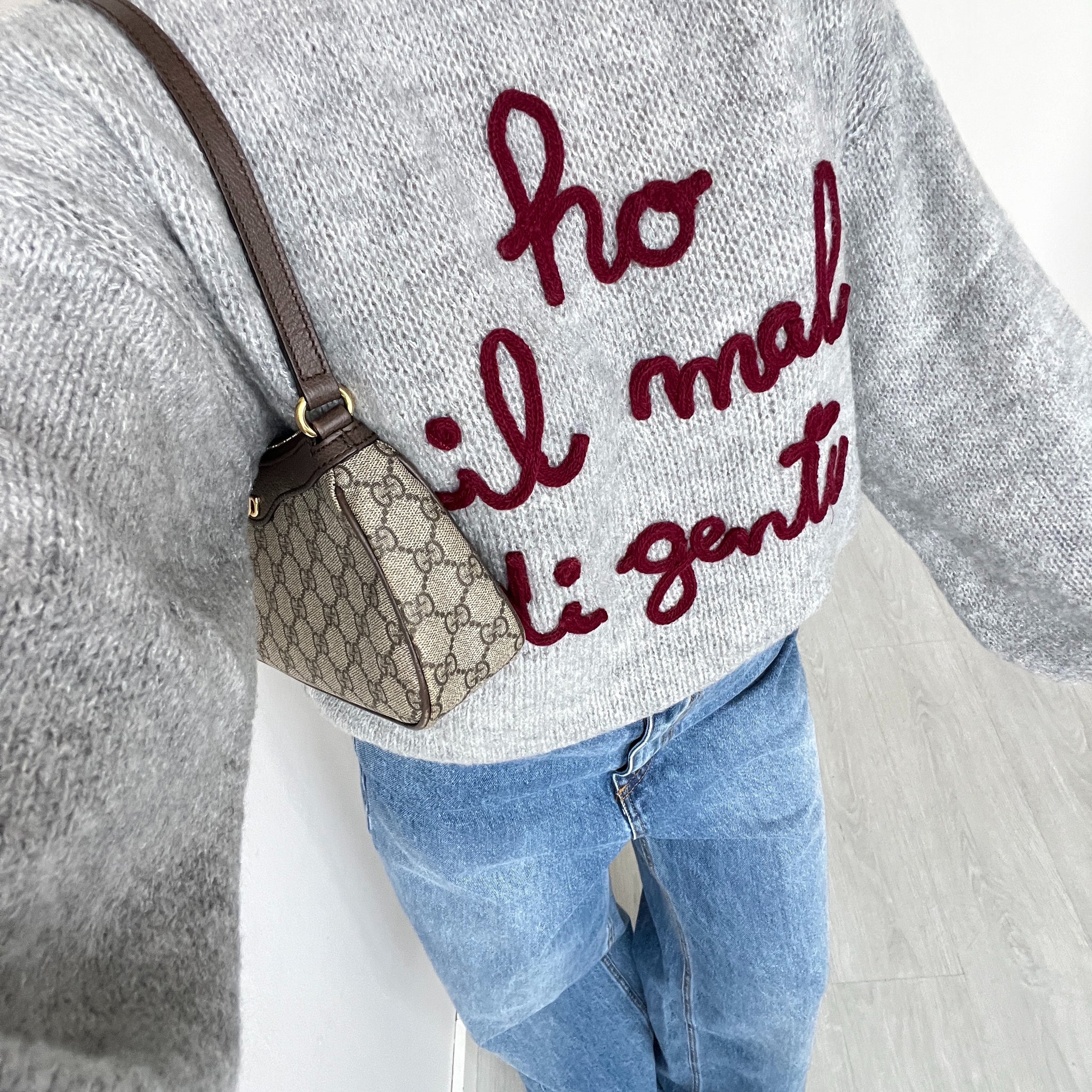 Pullover Ho il mal di gente grey