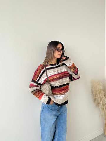 Pullover Igual burgundy