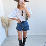 Shorts sfrangiati 3018-18 blu