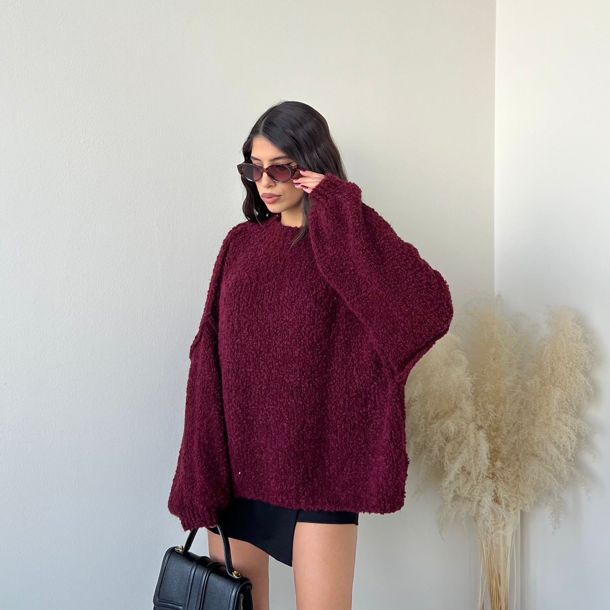 Maglione Amber burgundy