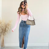 Gonna midi in jeans 6321