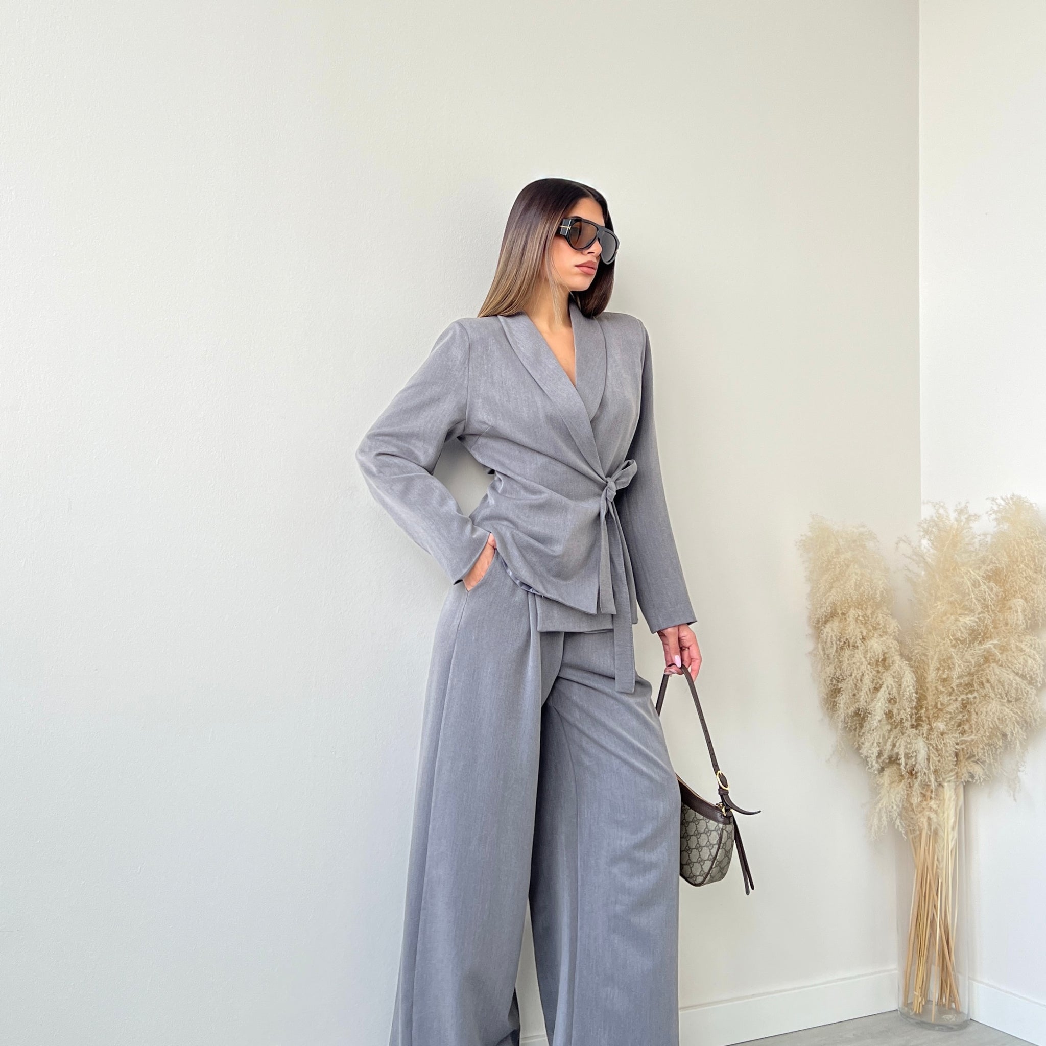 Tailleur portafoglio grey