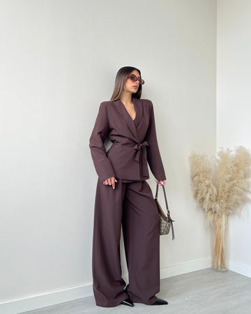 Tailleur portafoglio brown