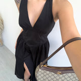 Abito Grace in cotone nero