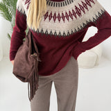 Pullover Asia burgundy