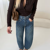 Jeans Baggy a pois