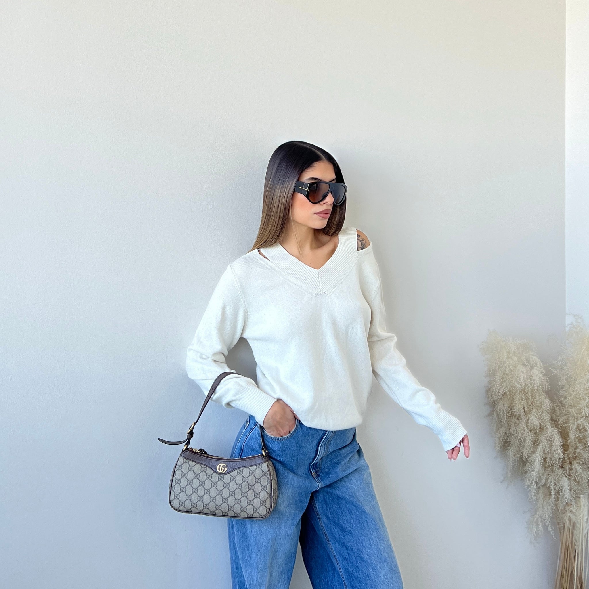 Maglia Penny con brillanti burro