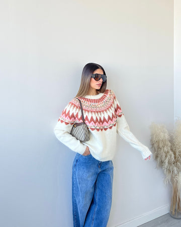 Pullover Mountain crema