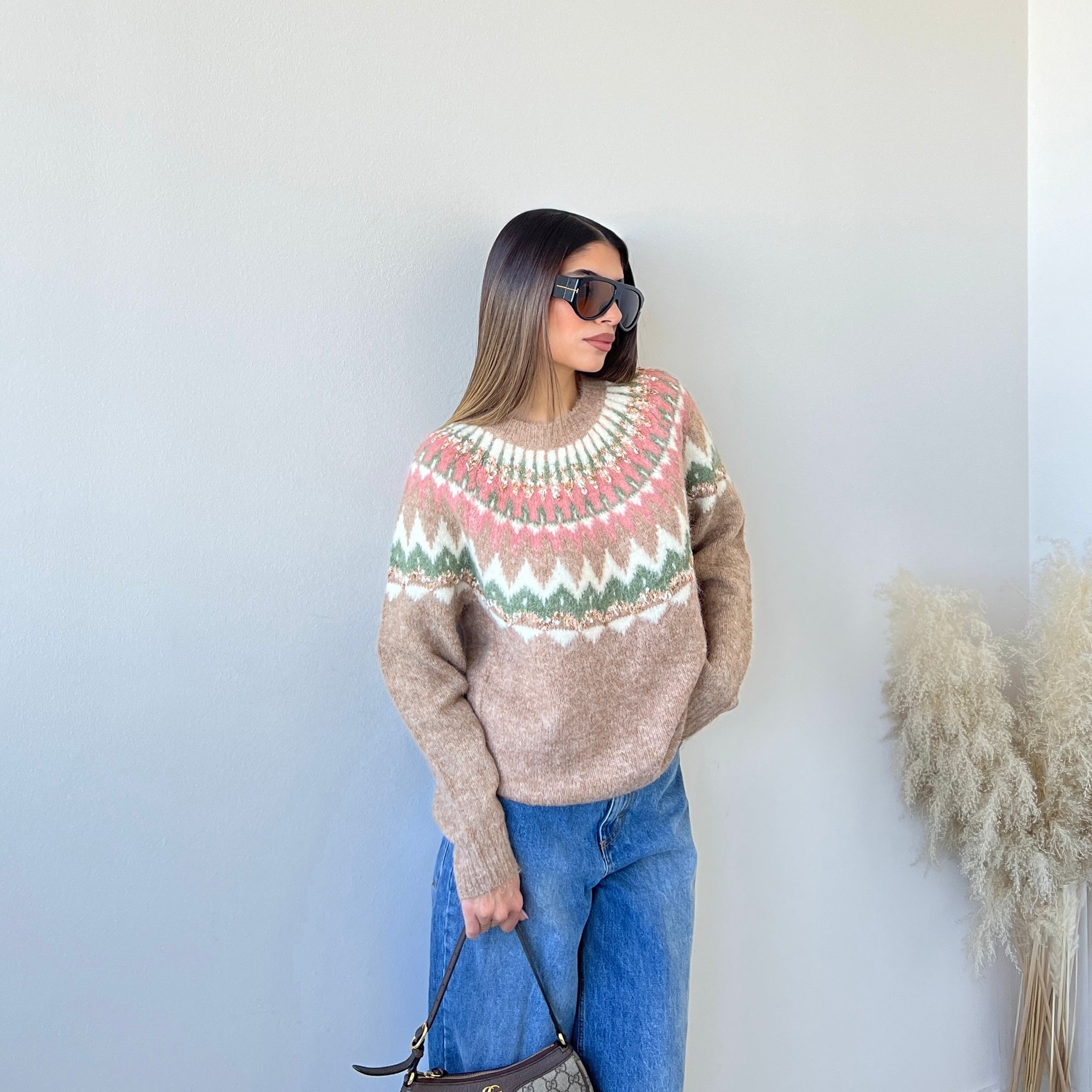 Pullover Mountain camel