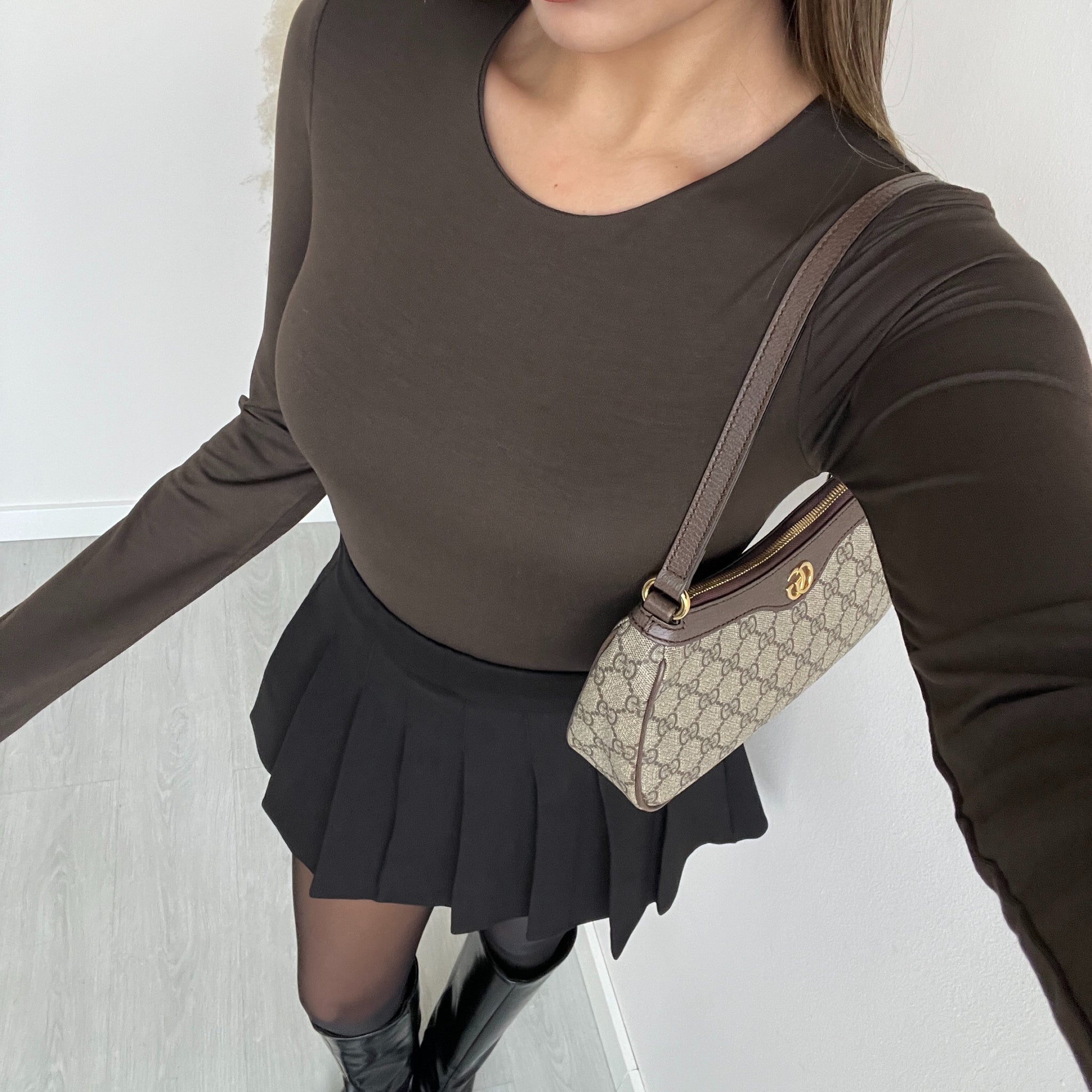 Body in tessuto girocollo 21000 testa di moro