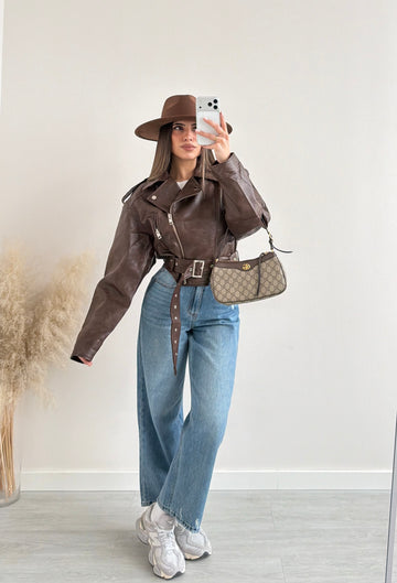 Chiodo oversize brown 6893