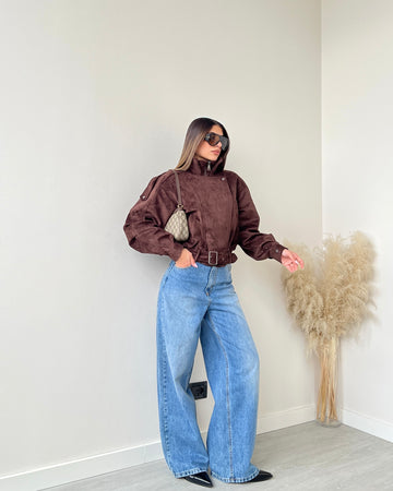 Giubbino scamosciato testa di moro DD74B