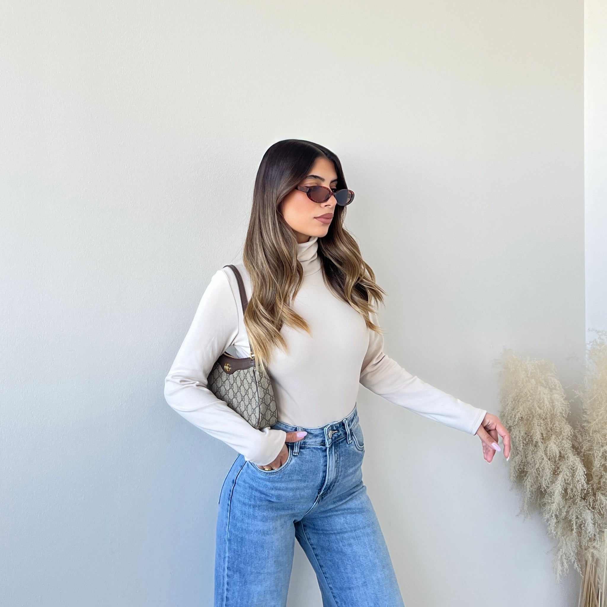 Body dolcevita felpato 18205 beige