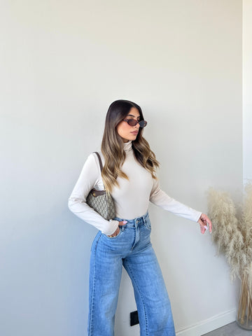 Body dolcevita felpato 18205 beige