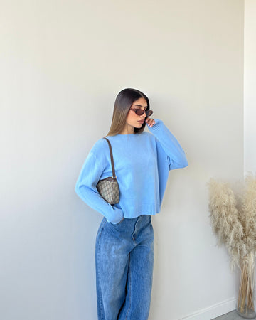 Pullover girocollo e spacchi 1873 zucchero