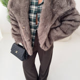 Ecopelliccia Charlotte grey