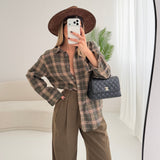 Camicia Emily a quadri verdone