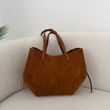 Borsa Louise in vera pelle cognac