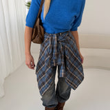 Maglia Bonjour blu royal