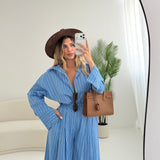 Camicia Forte dei Marmi a righe celeste