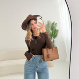 Maglia doppia brown