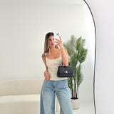 Top a costine basic beige