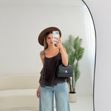 Blusa a balze brown