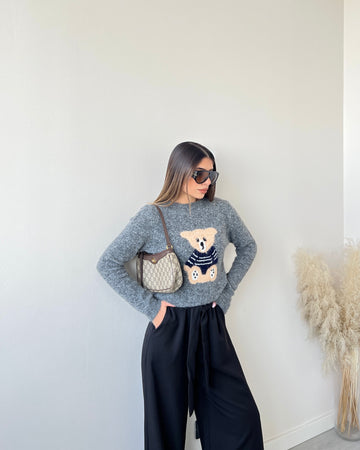 Pullover orsacchiotto grey