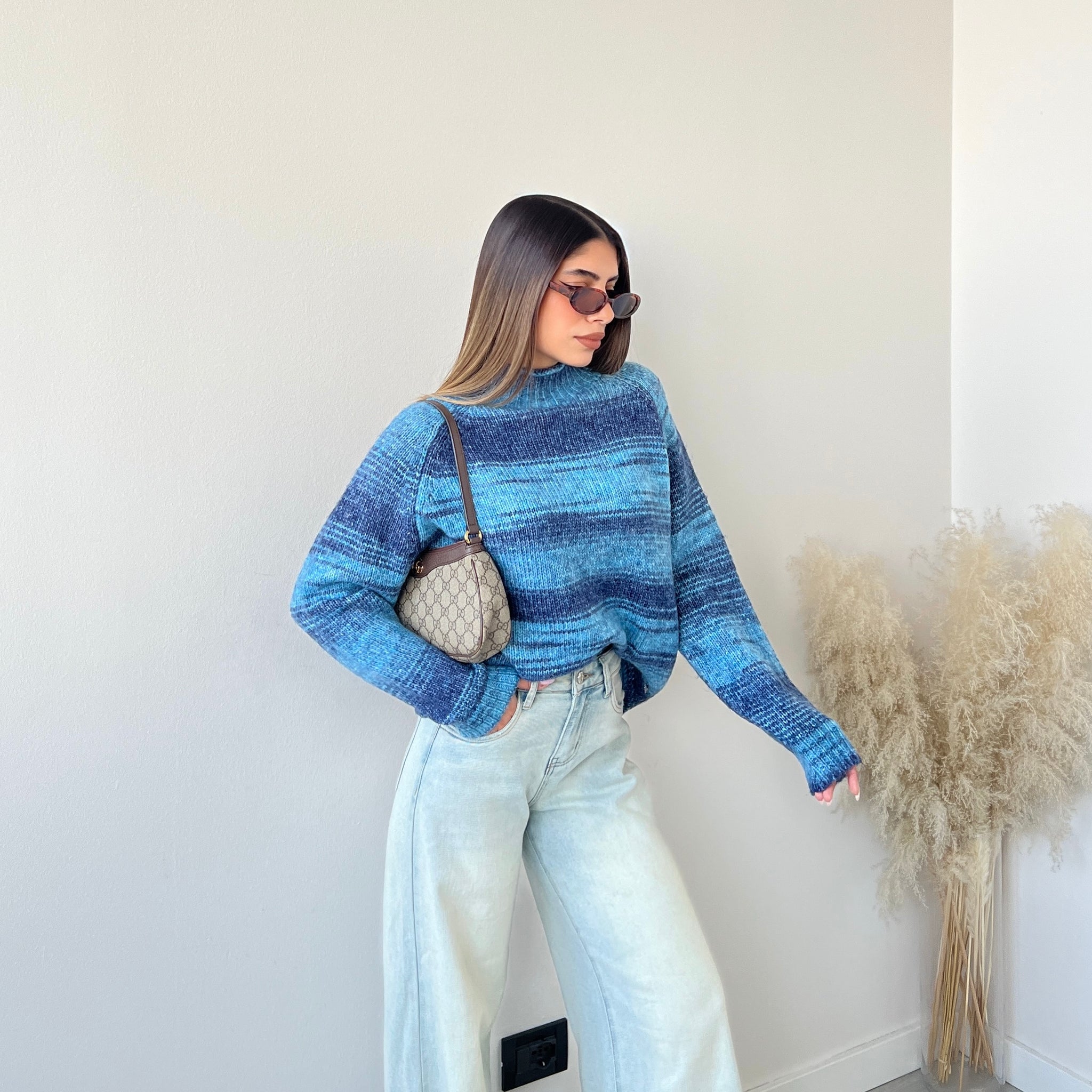 Pullover Multicolor blu