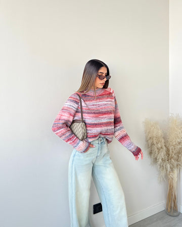 Pullover Multicolor rosa