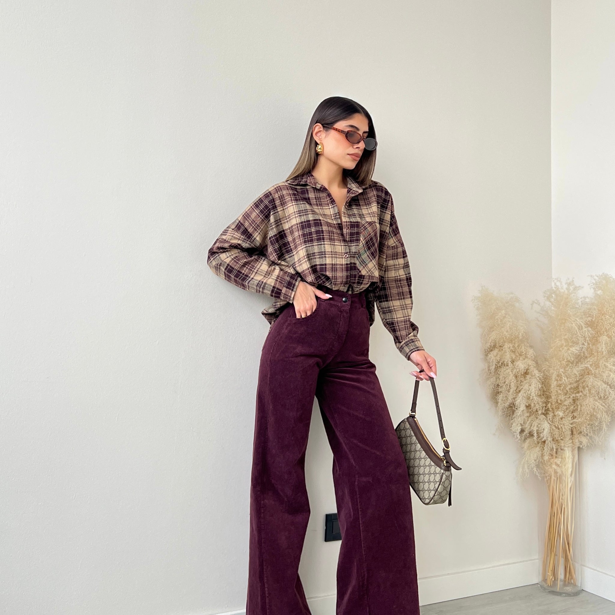 Pantalone velluto a coste 2049 burgundy