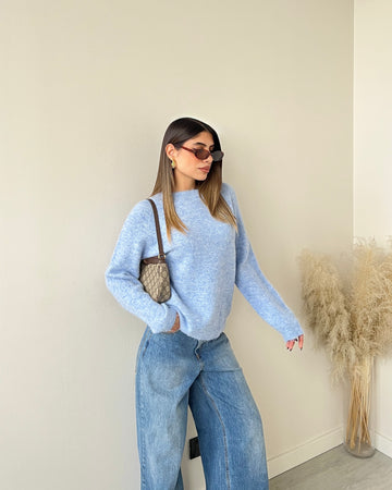 Pullover Plum celeste