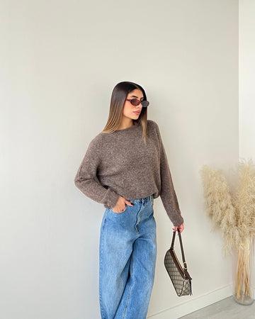 Pullover Plum tortora