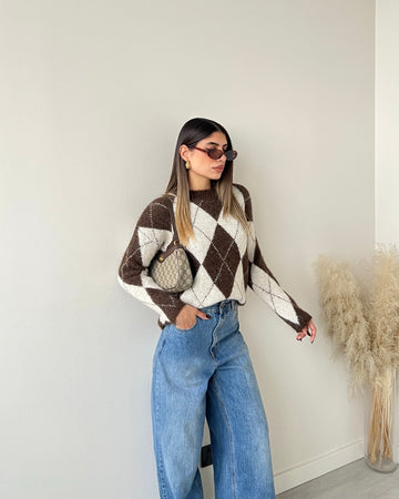 Pullover Monaco caffè