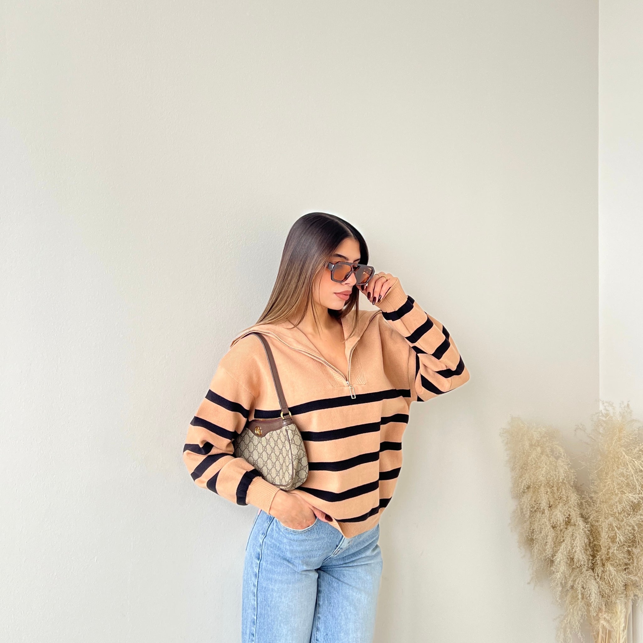 Pullover School camel