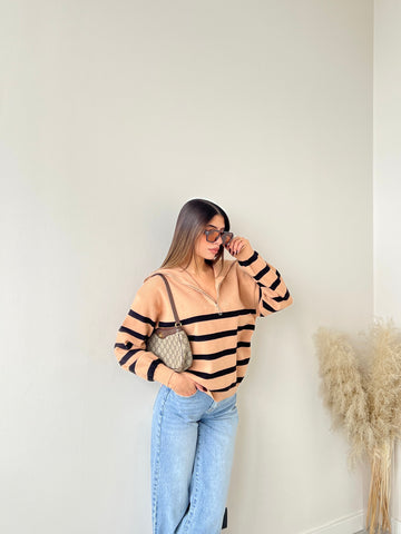 Pullover School camel