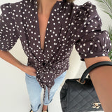 Blusa Love brown
